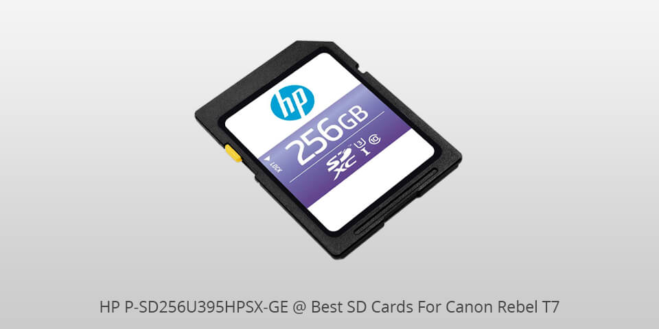 hp p-sd256u395hpsx-ge sd card for canon rebel t7