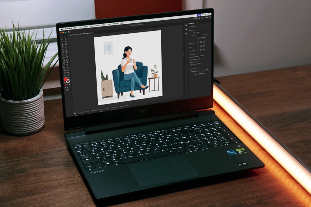 hp victus 15 laptop for illustrator