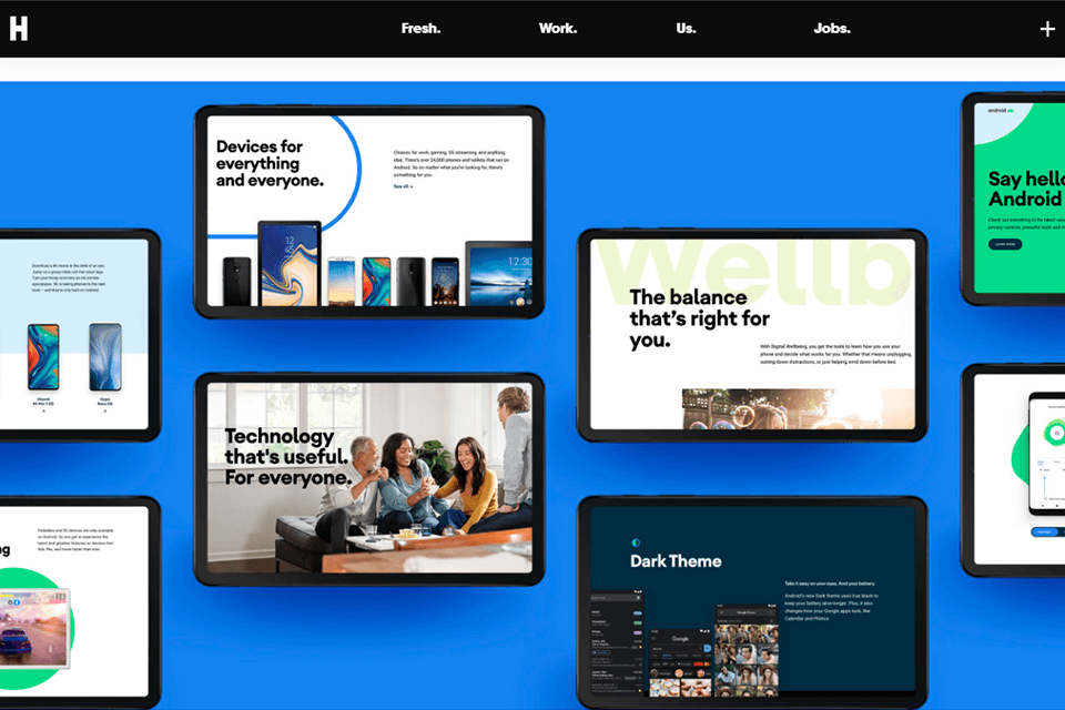 huge webdesign agencies interface