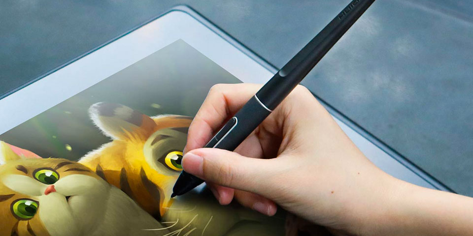 huion pw507 stylus for drawing example