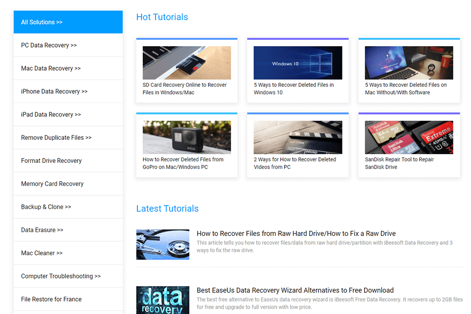ibeesoft interface tutorials