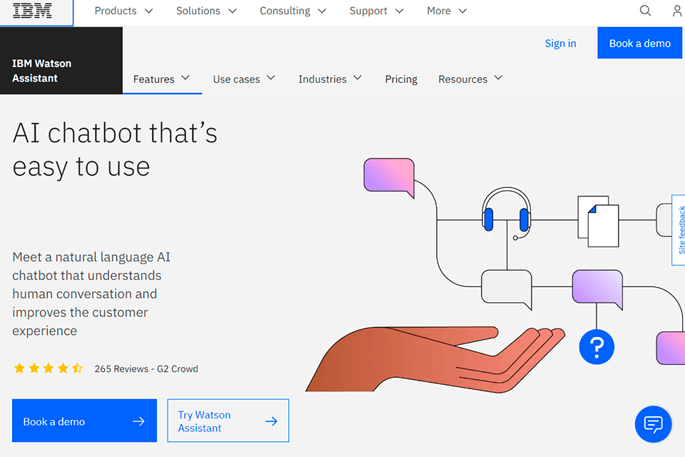 ibm conversational ai platform interface