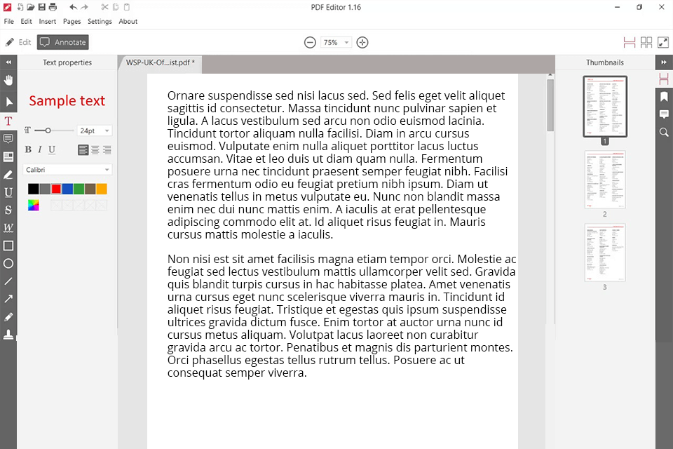 icecream pdf editor interface