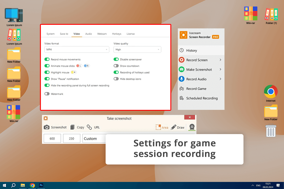 icecream screen recorder clipping software for pc
