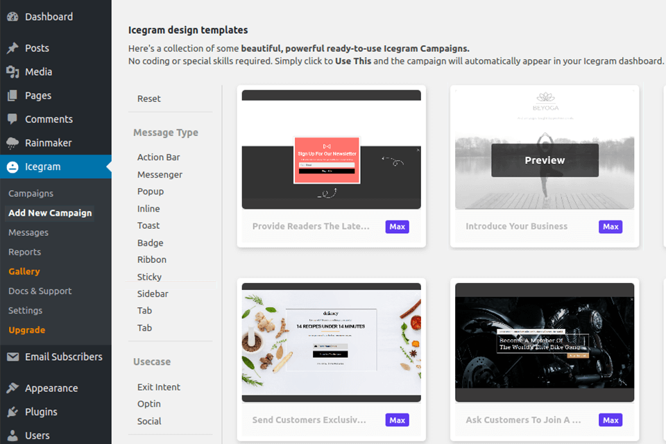 icegram popup builder for wordpress