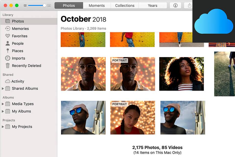 icloud photos interface