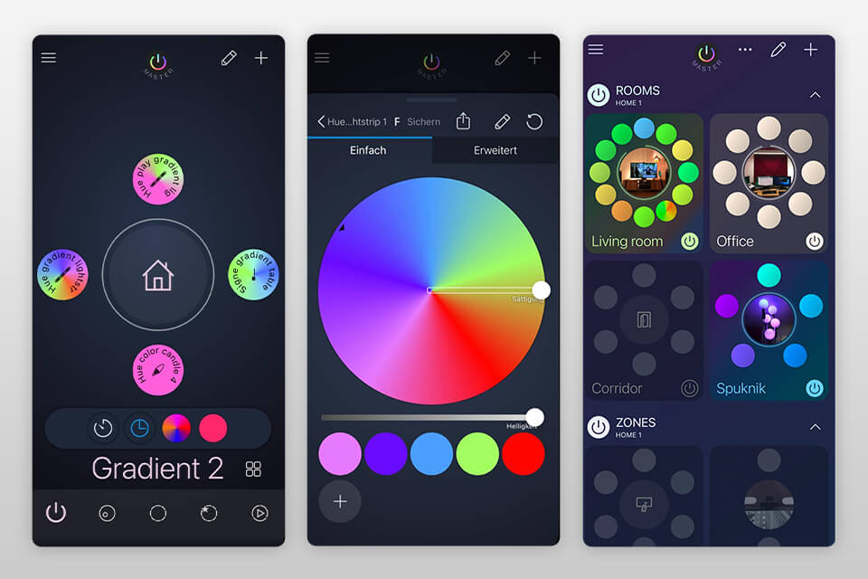iconnect hue music sync app interface