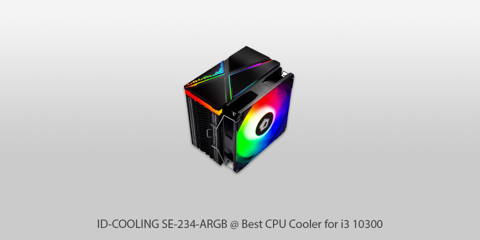 id-cooling se-234-argb cpu cooler for i3 10300