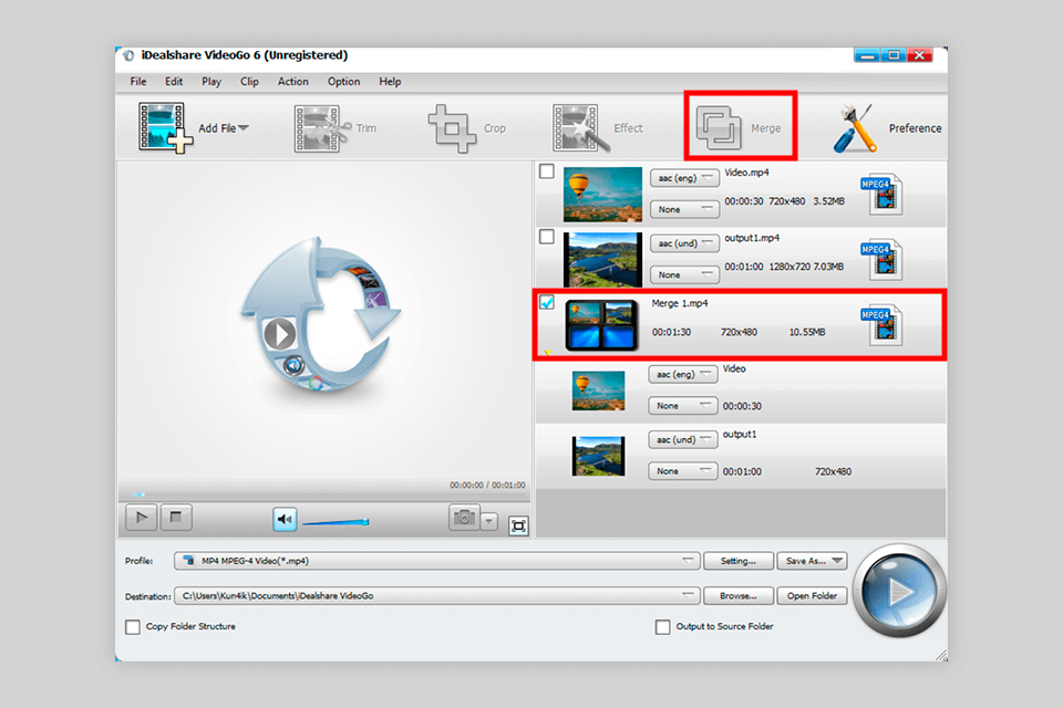 idealshare edit merge audio files into one