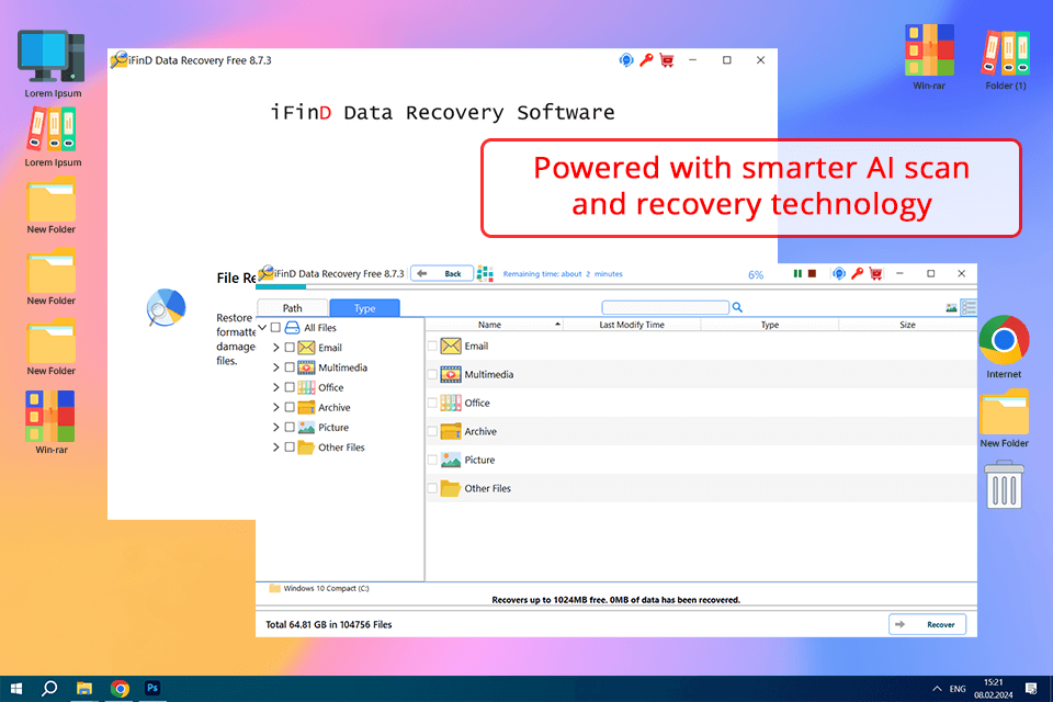 ifind data recovery interface