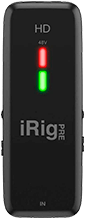 ik multimedia irig pre iphone audio interface