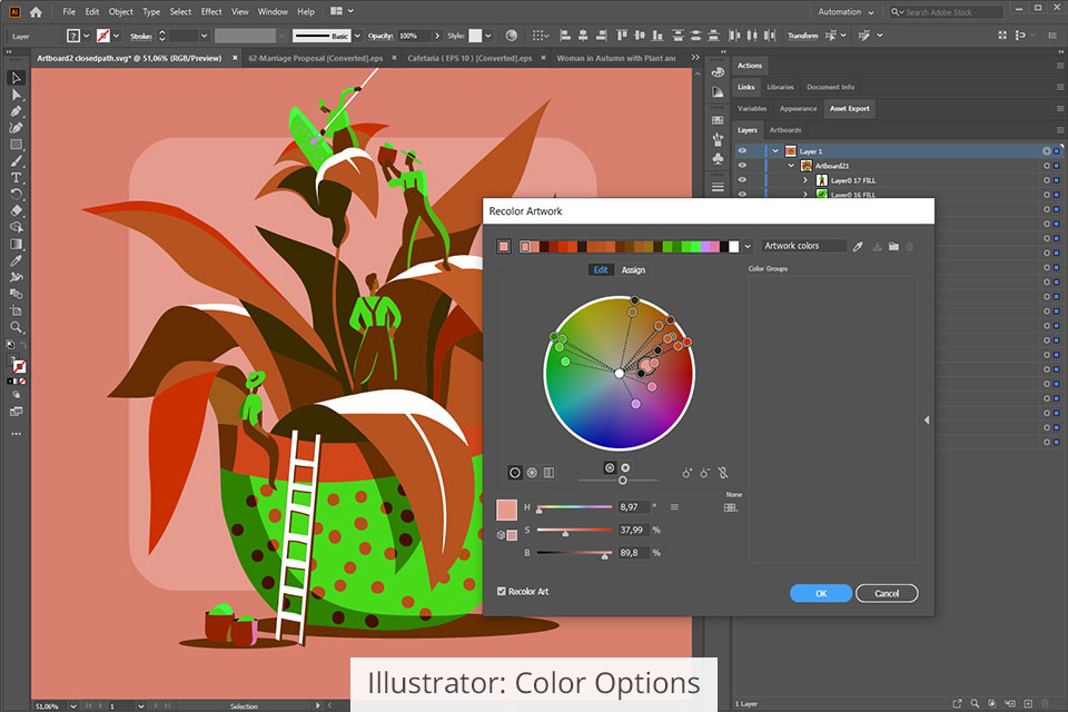 illustrator color options