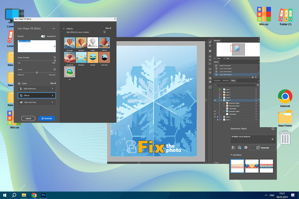 illustrator generative fill patterns and textures