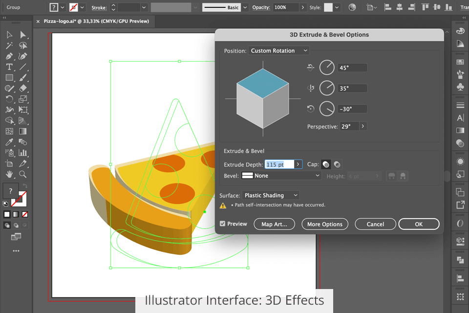 illustrator interface 3d effects