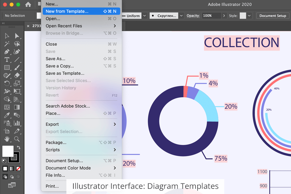 illustrator interface diagram templates