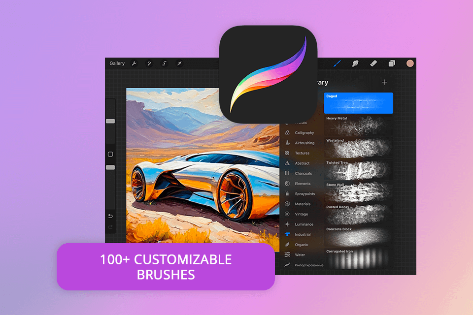 procreate graphic design tools