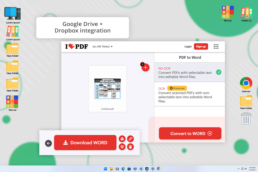ilovepdf free pdf to word converter