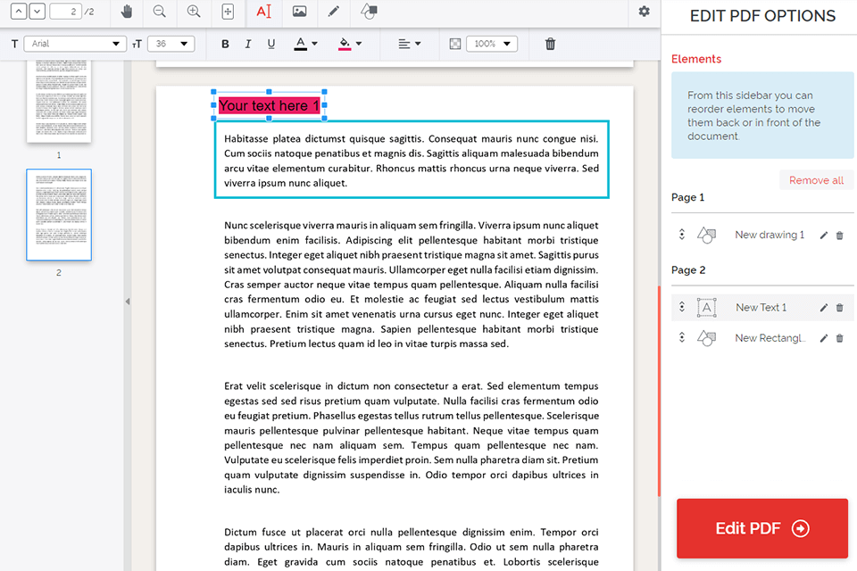 ilovepdf pdffiller alternative interface