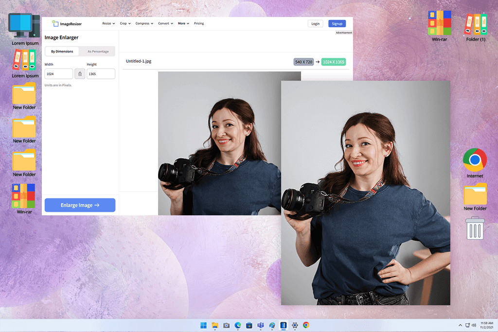 image resizer photo enlargement software