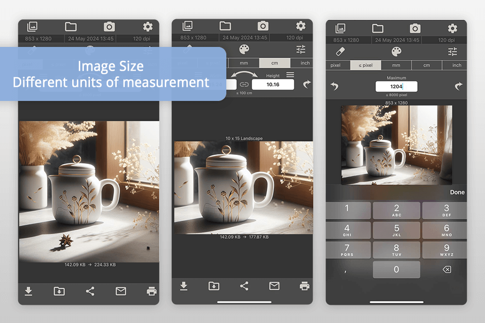 image size app to resize photos