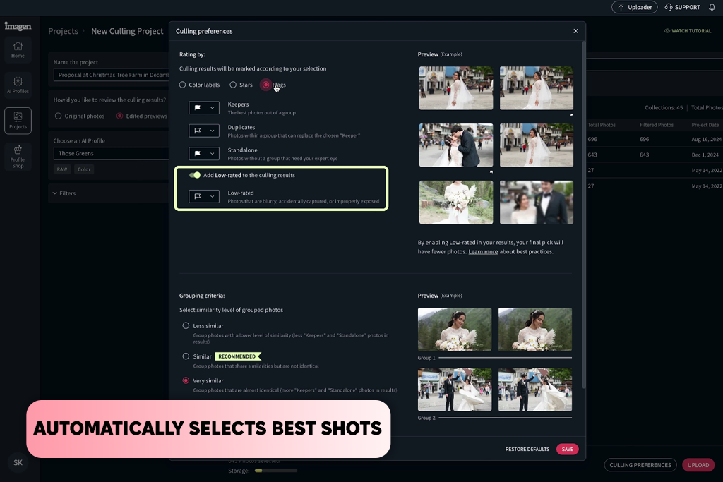 imagen ai photo culling