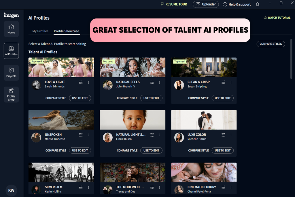 imagen ai talent ai profile