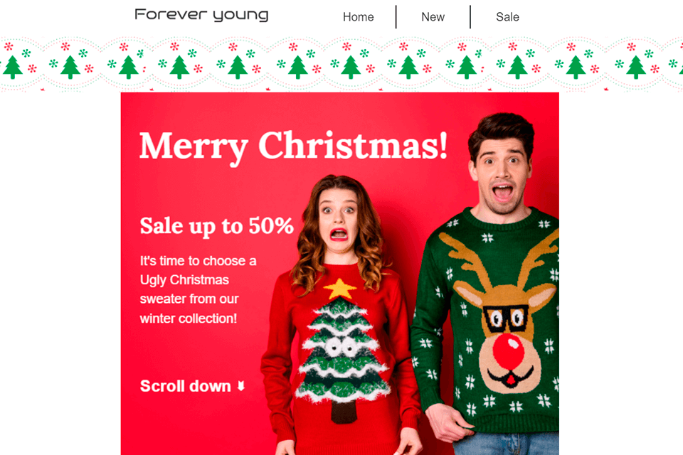 images for emails header holiday customization