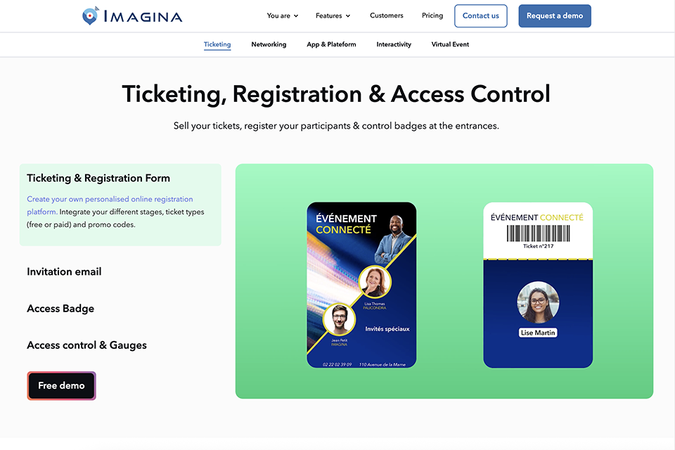 imagina event planning tool