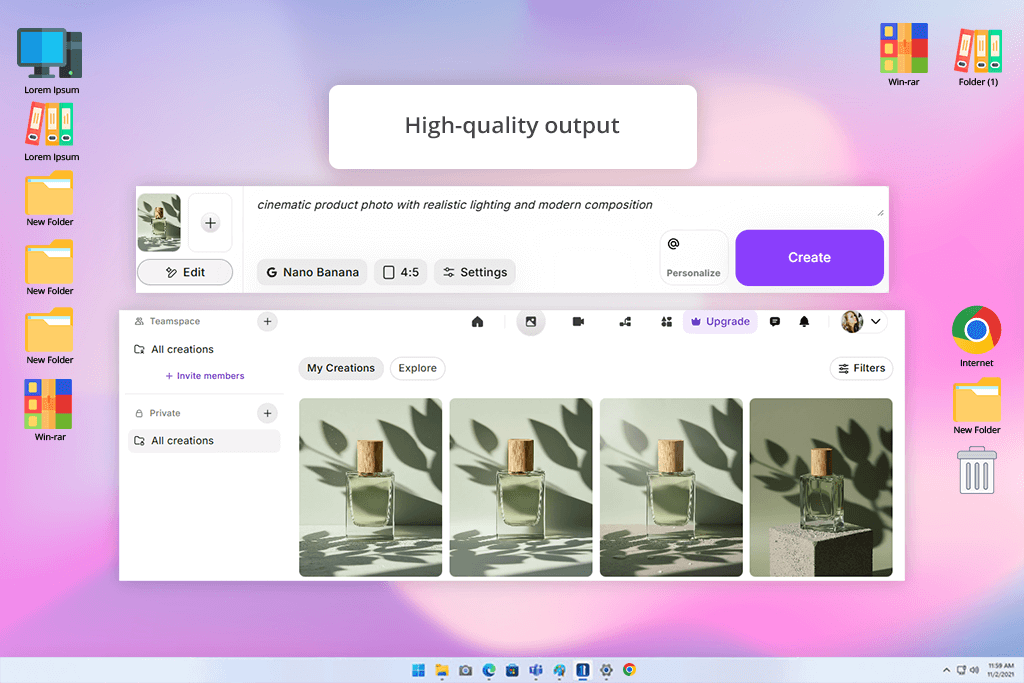 imagineart platform interface