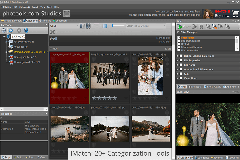 imatch 20 categorization tools