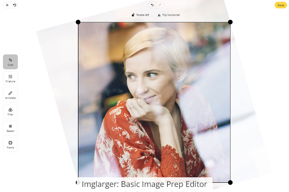 imglarger basic image prep editor