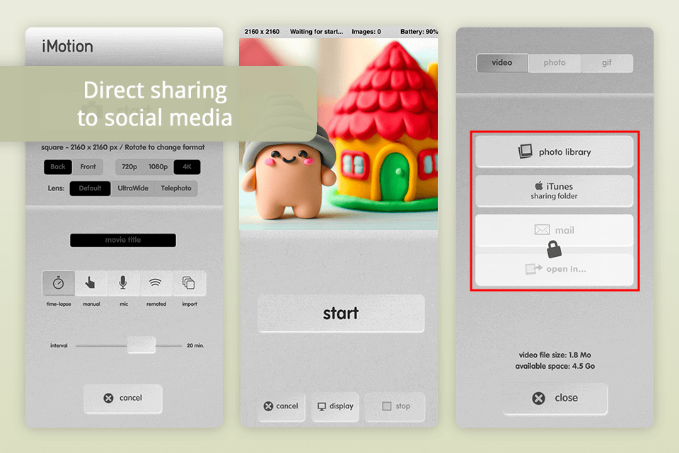 imotion stop motion app