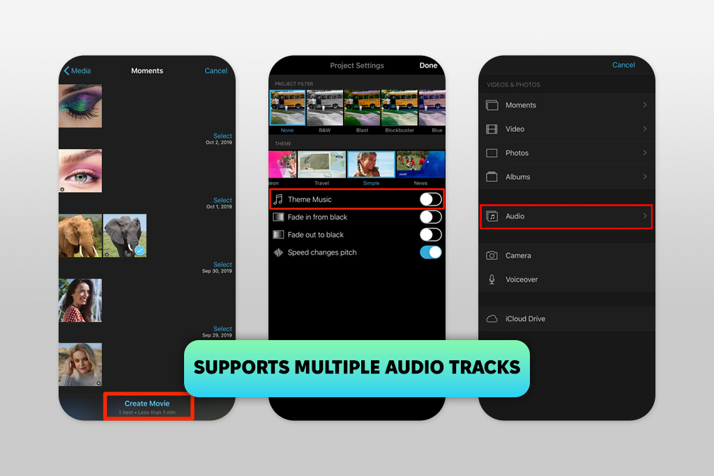 imovie app to add music to video