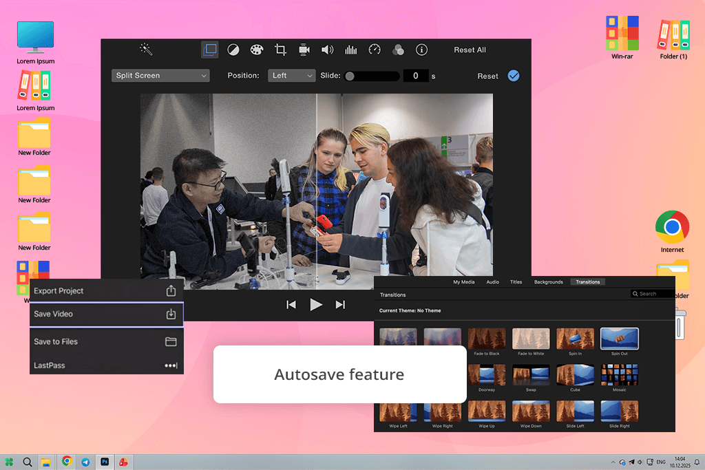 imovie split screen video editor