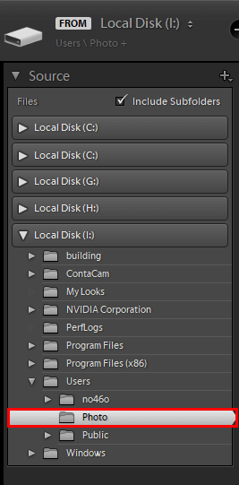 import images to adobe lightroom