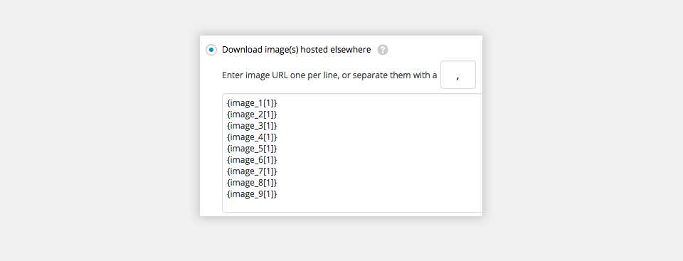 import multiple images in wordpress