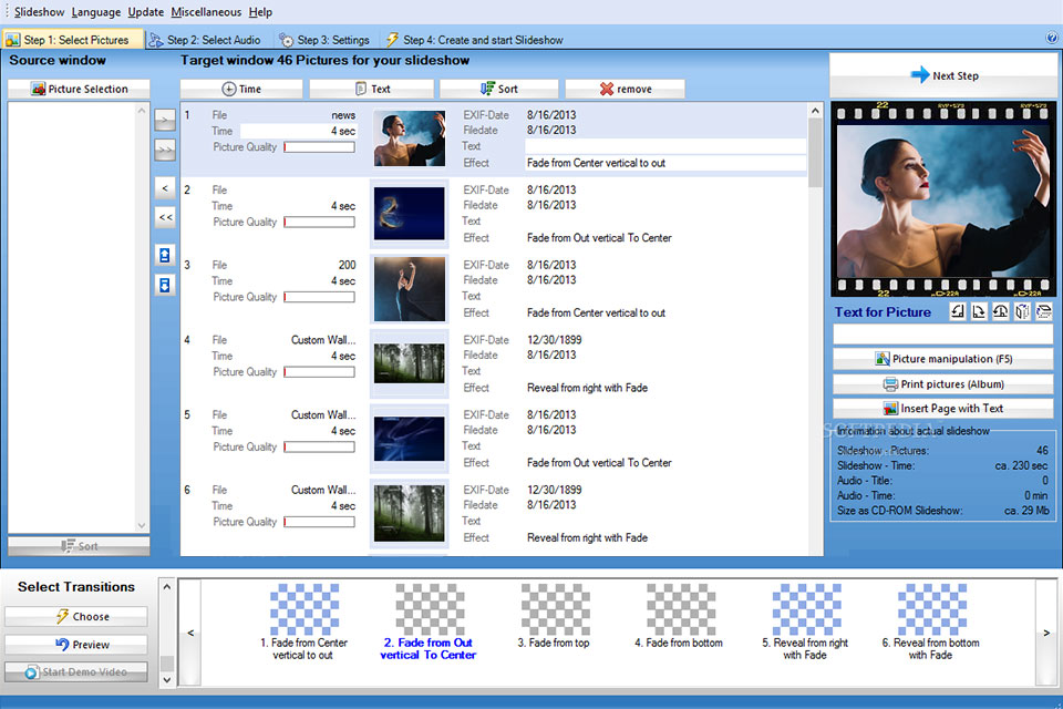 in mediakg ti software-diashow xl 2