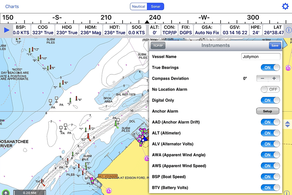 marine navigation software