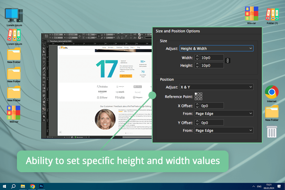 indesign 2017 interface