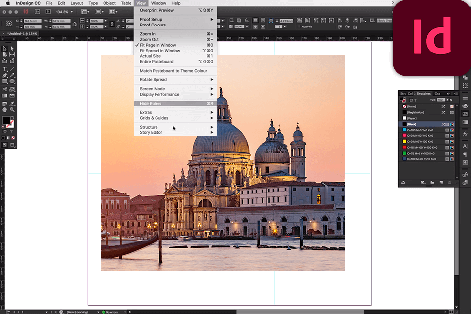 indesign interface