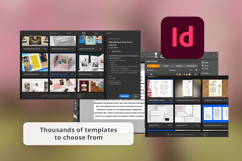 indesign interface