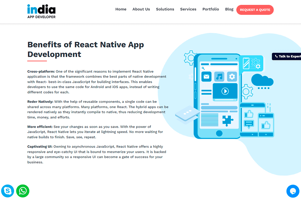 india native app development