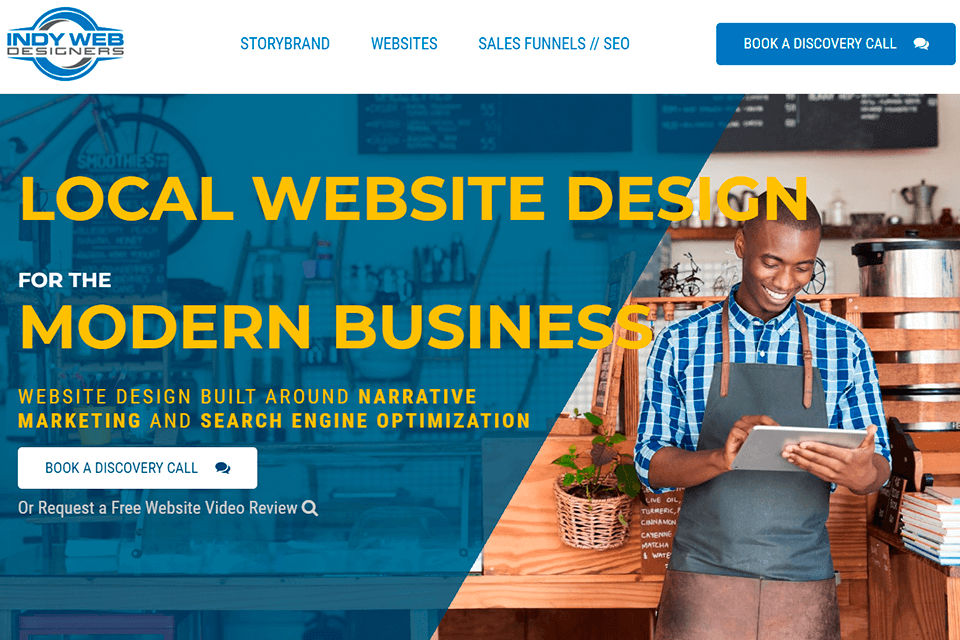 indy web designers services website
