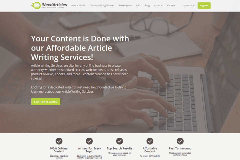 ineedarticles website