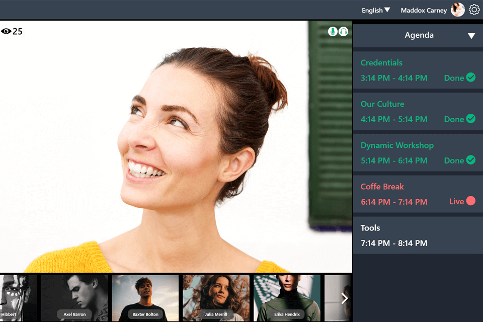 inevent event planning tool interface