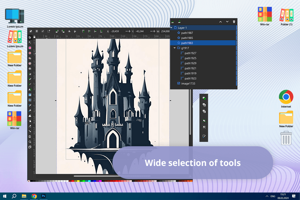 inscape svg-edit alternative interface
