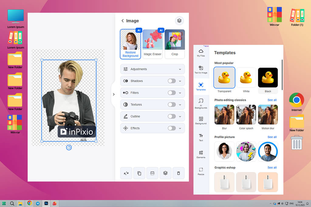 inpixio ai background remover tool