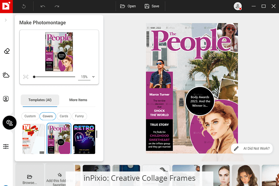 inpixio إطارات مجمعة إبداعية