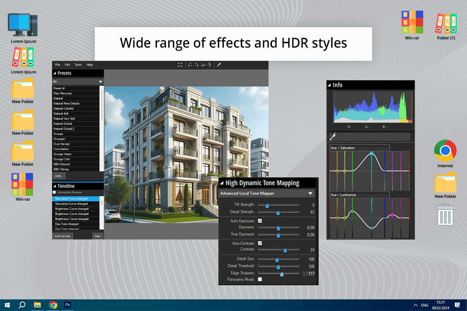 inpixio eclipse hdr interface