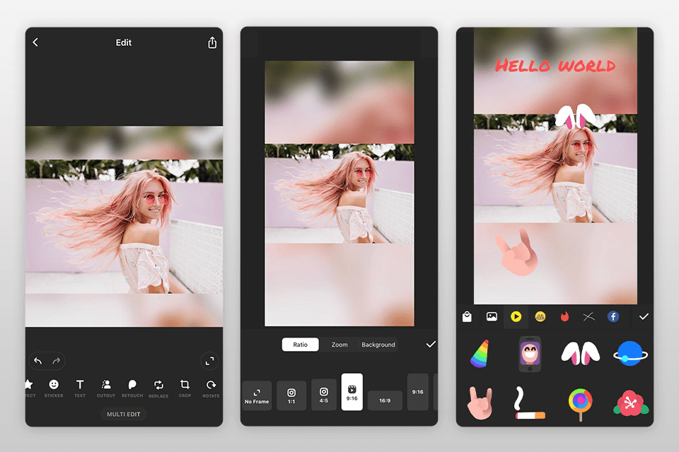 inshotapp لواجهة قصص instagram
